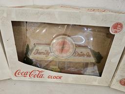 Coca Cola Clocks x3