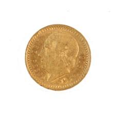 Mexico 10 Pesos Gold 1906 XF