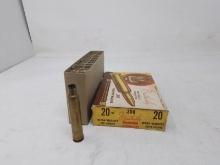 19 pcs Vintage "animal" box 300 Weatherby spent brass