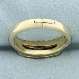 Vintage Engagement Wedding Ring With Arthritic Shank In 14k Yellow And White Gold