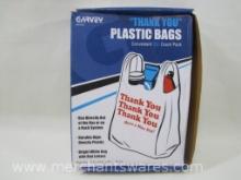 Garvey "Thank You" Plastic Bags, Bag Size 11.5 x 6.5 x 22 inches