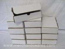 One Dozen White Small Boxes, Aproximate 8.5x2.25x5 inches in size