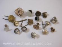 Assorted Cuff Links and Buttons, 1 oz