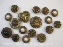 Assorted Vintage Blouse Button Covers, 4 oz