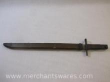 Vintage Bayonet with Wooden Sheath, 1 lb 7 oz