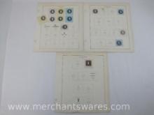 Prestamped Envelope Cut Squares includes 1916-21 Scott #U440-U445, 1920-21 #U458 and others, Hinged