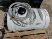 NEW PLASTIC 46 GALLON WATER TANK WITH HOSE