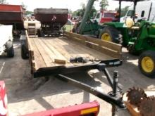 (1165) 78"x18' Double Axle Tag along Trailer