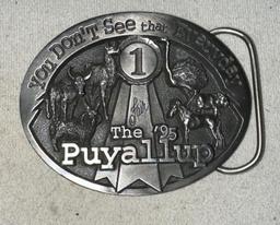 2 Puyallup Fair Belt buckles 1989 and 1996