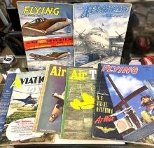 Six 1940's Aero Nautical Magazines