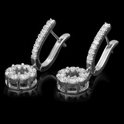 14K Gold 1.78ct Diamond Earrings