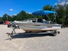 1992 COBIA SUNSKIFF 18 BOAT | BILL OF SALE ON TRAILER ONLY