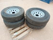 (4) Trailer Wheels w/Tires 235/85 R 16