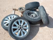 (5) Misc Wheels w/Tires