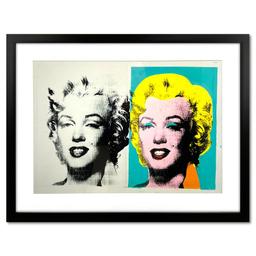 Warhol (1928-1987) "Double Marilyn" Print Poster on Paper