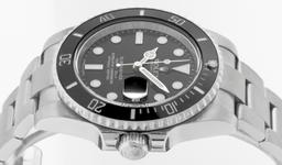 Rolex Mens Stainless Steel Submariner Wristwatch