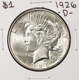 1926-D $1 Peace Silver Dollar Coin