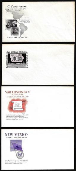 Lot of (4) WWII Era Patriotic Unused Envelopes