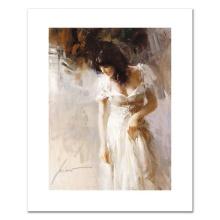 Pino (1939-2010) "White Rhapsody" Limited Edition Giclee On Canvas