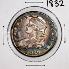 1832 Capped Bust Half Dollar Coin Nice Toning