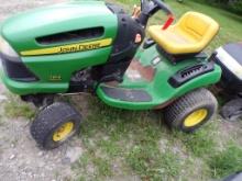 John Deere 102 5 Speed Riding Mower with NO DECK, 17 HP Brigs ans Stratton