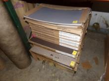 Large Stack of Assorted Color Vinyl Tiles, Sold as a Lot (Warehouse)