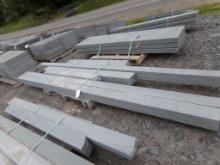 (6) Stone Poles, 6' - 12' Lengths, 6'' x 6'' x 6' - 12', Sold by the Group
