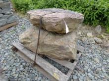 (2) Large Decorative Boulders, Sold by the Pallet