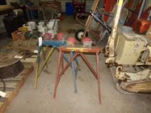 (2) Steel Pipe/Tubing Roller Stands, About 32'' Tall (Shop)