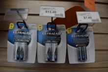 (3) PACKAGES OF ULTRALAST RECHARGEABLE LITHIUM SOLAR BATTERIES