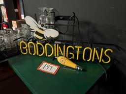 Boddingtons Lighted Sign and "Pub Ale" Pull