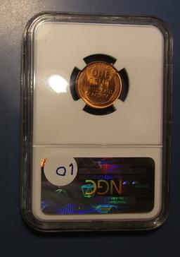 1937 LINCOLN CENT NGC MS-66 RED
