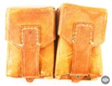 Serbian Leather Double Ammo Pouch