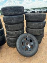 12-DODGE CHARGER STUDDED SNOW TIRES 5-LUG