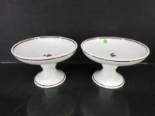 Anthony Shaw Stone China Tea Leaf Compote/Candy Dish
