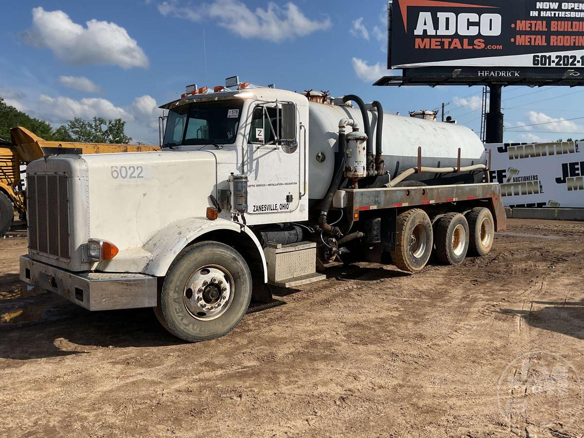 1996 PETERBILT 357 VIN: 1XPALA0X4TN396146 TRI VACUUM TRUCK