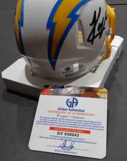 Khalil Mack Los Angeles Chargers Autographed Riddell Mini Helmet GA coa