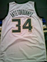 Giannis Antetokounmpo Milwaukee Bucks Custom Basketball Jersey GA coa