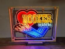 Custom Hooker Headers Tin Animated Neon Sign