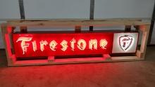 Original Firestone Tin Neon Sign