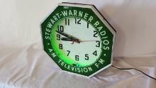 Original Stewart Warner 8 Sided Neon Clock