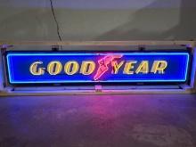 Original Goodyear Tin Neon Sign