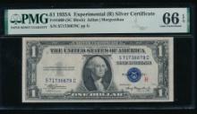 1935A $1 Experimental R Silver Certificate PMG 66EPQ