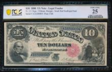 1880 $10 Jackass Legal Tender Note PCGS 25