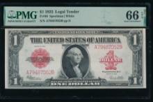 1923 $1 Legal Tender Note PMG 66EPQ