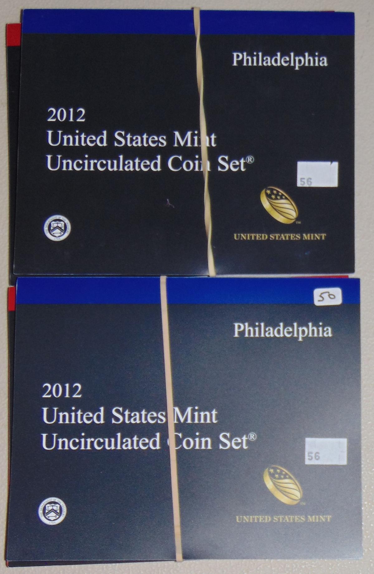 2 2012 U.S. Mint UNC. Sets P, D. (good date).