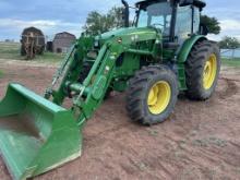 2017 JD 6105E Tractor w/ H310 Loader