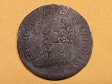 1816 Waterloo half-penny