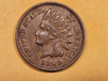 1909 Indian Cent in Extra Fine  - 45