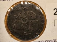 CONDER! 1793 Stafforshire-Leek Half-Penny token